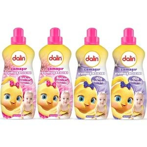 Dalin Çamaşır Yumuşatıcı 1500ML Bahar Ninnisi + 1500ML Düş Bahçesi (Karma 4 Lü Set)