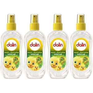 Dalin Bebek Yağı 200ML Sprey Nem ve Koruma (4 Lü Set)