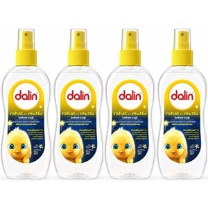 Dalin Bebek Yağı 200ML Sprey Rahat ve Mutlu (4 Lü Set)