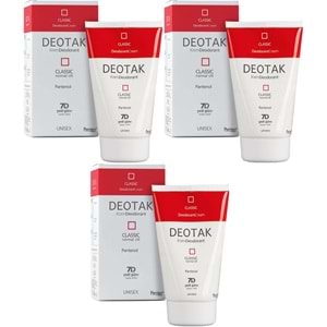 Deotak Krem Deodorant Unisex 35ML Classic (Normal Cilt) (3 Lü Set)