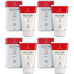 Deotak Krem Deodorant Unisex 35ML Classic (Normal Cilt) (4 Lü Set)
