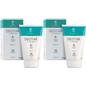 Deotak Krem Deodorant Unisex 35ML Fresh (Mentol) (2 Li Set)
