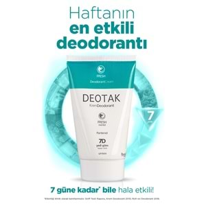 Deotak Krem Deodorant Unisex 35ML Fresh (Mentol) (3 Lü Set)