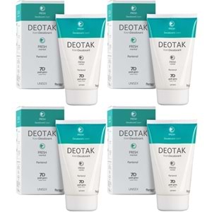 Deotak Krem Deodorant Unisex 35ML Fresh (Mentol) (4 Lü Set)