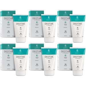 Deotak Krem Deodorant Unisex 35ML Fresh (Mentol) (6 Lı Set)