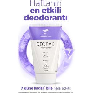 Deotak Krem Deodorant Unisex 35ML Soft (Hassas Cilt) (5 Li Set)