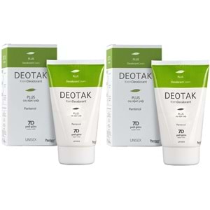 Deotak Krem Deodorant Unisex 35ML Plus (Çay Ağaçı Yağı) (2 Li Set)