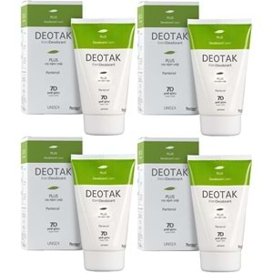 Deotak Krem Deodorant Unisex 35ML Plus (Çay Ağaçı Yağı) (4 Lü Set)