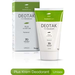 Deotak Krem Deodorant Unisex 35ML Plus (Çay Ağaçı Yağı) (5 Li Set)