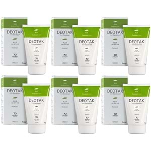 Deotak Krem Deodorant Unisex 35ML Plus (Çay Ağaçı Yağı) (6 Lı Set)