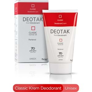 Deotak Krem Deodorant Unisex 35ML (Normal Cilt/Mentol/Hassas/Çay Ağacı Yağı) Karma (12 Li Set)