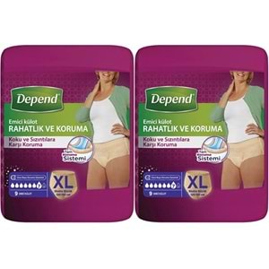Depend Emici Külot Yetişkin Bezi XL Extra Büyük 18 Adet