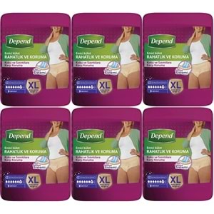 Depend Emici Külot Yetişkin Bezi XL Extra Büyük 54 Adet