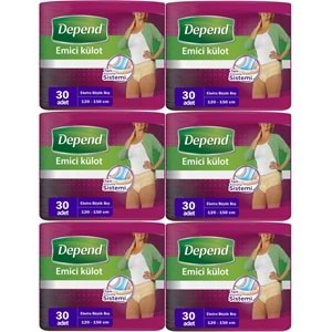 Depend Emici Külot Yetişkin Bezi XL - Extra Büyük Kadın 180 Adet (6PK*30)