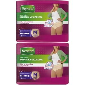 Depend Emici Külot Yetişkin Bezi Avantaj Pk Orta Kadın 32 Adet