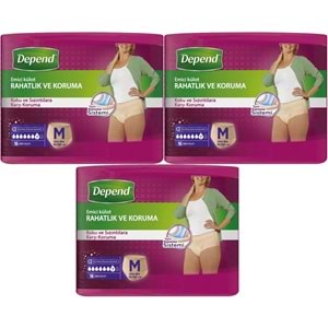 Depend Emici Külot Yetişkin Bezi Avantaj Pk Orta Kadın 48 Adet