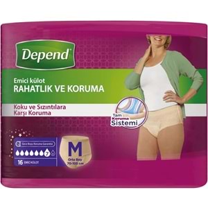 Depend Emici Külot Yetişkin Bezi Avantaj Pk Orta Kadın 96 Adet