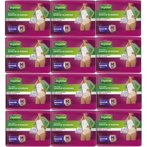 Depend Emici Külot Yetişkin Bezi Avantaj Pk Orta Kadın 192 Adet