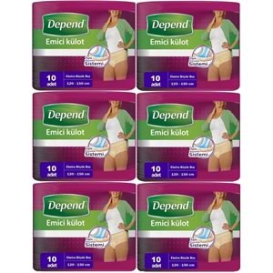 Depend Emici Külot Yetişkin Bezi XL - Extra Büyük Kadın 60 Adet (6PK*10)