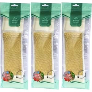 Derma Naturel Palmiye Örme İpli Banyo Kemeri (8*24CM) (3 Lü Set)