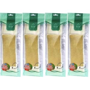 Derma Naturel Palmiye Örme İpli Banyo Kemeri (8*24CM) (4 Lü Set)