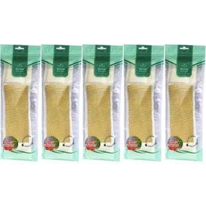 Derma Naturel Palmiye Örme İpli Banyo Kemeri (8*24CM) (5 Li Set)