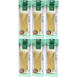 Derma Naturel Palmiye Örme İpli Banyo Kemeri (8*24CM) (6 Lı Set)