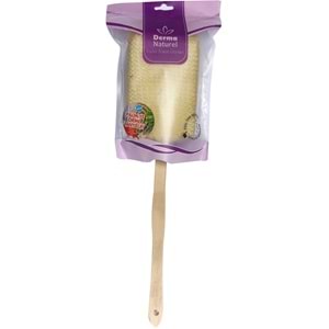 Derma Naturel Palmiye Örme Sopalı Banyo Sırt Lifi (8*24CM) MS-09 (2 Li Set)