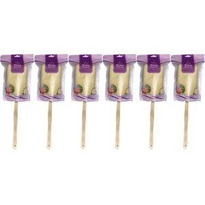 Derma Naturel Palmiye Örme Sopalı Banyo Sırt Lifi (8*24CM) MS-09 (6 Lı Set)