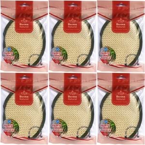 Derma Naturel Örme Banyo Yüz Lifi (15*24CM) MS-02 (6 Lı Set)