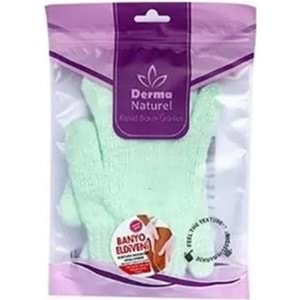 Derma Naturel Parmaklı Banyo Eldiveni MS-23 (2 Li Set)