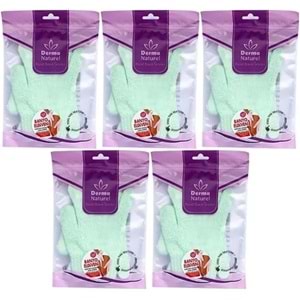 Derma Naturel Parmaklı Banyo Eldiveni MS-23 (5 Li Set)