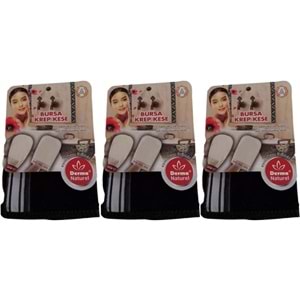Derma Naturel Krep Kese - Siyah MS-28 (3 Lü Set)