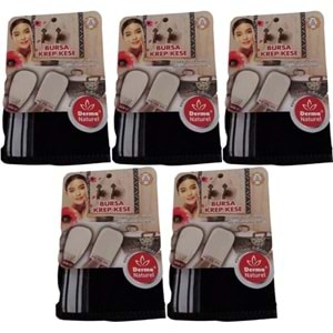 Derma Naturel Krep Kese - Siyah MS-28 (5 Li Set)