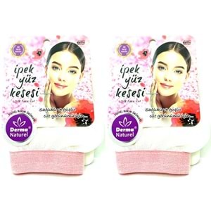 Derma Naturel İpek Yüz Kesesi MS-31 (2 Li Set)