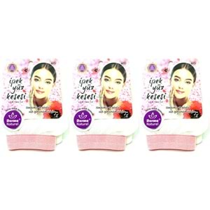 Derma Naturel İpek Yüz Kesesi MS-31 (3 Lü Set)