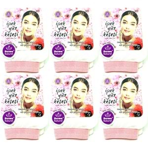 Derma Naturel İpek Yüz Kesesi MS-31 (6 Lı Set)