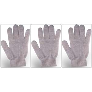 Derma Naturel Therapy Saf Yün Parmaklı Banyo Eldiveni T-478 (3 Lü Set)