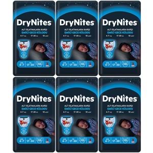 Drynites Emici Gece Külodu/Külot Bez Erkek 4-7 Yaş 17-30KG Small 60 Adet 6PK*10 AltIslatmalara Karşı