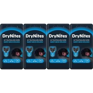 Drynites Emici Gece Külodu/Külot Bez Erkek 8-13Yaş 30-48KG Large 36 Adet 4PK*9 Alt Islatmalara Karşı