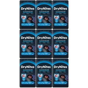 Drynites Emici Gece Külodu/Külot Bez Erkek 4-7 Yaş 17-30KG Small 90Adet 9PK*10 Alt Islatmalara Karşı