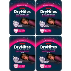 Drynites Emici Gece Külodu/Külot Bez Kız 13+ Yaş (48-60KG) X Large 36 Adet (4PK*9)