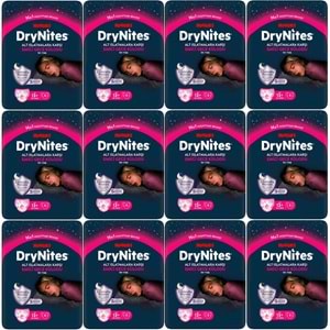 Drynites Emici Gece Külodu/Külot Bez Kız 13+ Yaş (48-60KG) X Large 108 Adet (12PK*9)