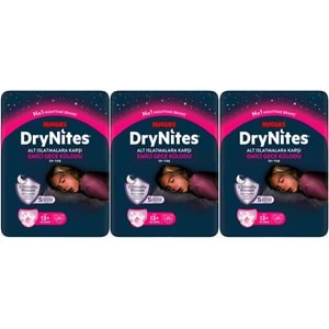 Drynites Emici Gece Külodu/Külot Bez Kız 13+ Yaş (48-60KG) X Large 60 Adet Mega Pk (3PK*20)