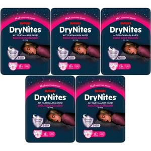 Drynites Emici Gece Külodu/Külot Bez Kız 13+ Yaş (48-60KG) X Large 100 Adet Mega Pk (5PK*20)
