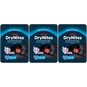 Drynites Emici Gece Külodu/Külot Bez Erkek 13+ Yaş (48-60KG) X Large 60 Adet Mega Pk (3PK*20)