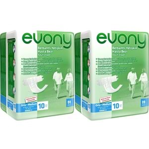 Evony Yetişkin Bezi Bel Bantlı Ekonomik Pk M - Orta - Medium 20 Adet