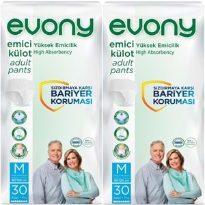 Evony Yetişkin Bezi Emici Külot M - Orta - Medium 60 Adet (2PK*30)