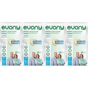 Evony Yetişkin Bezi Emici Külot M - Orta - Medium 120 Adet (4PK*30)