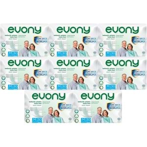 Evony Yetişkin Bezi Bel Bantlı Tekstil Yüzey M-Orta 240 Adet (8PK*30)